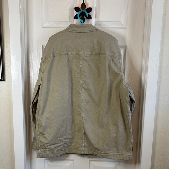 George Men's Light Unlined Khaki Field Barn Shirt Jacket Like New Size 2XL - Picture 6 of 13